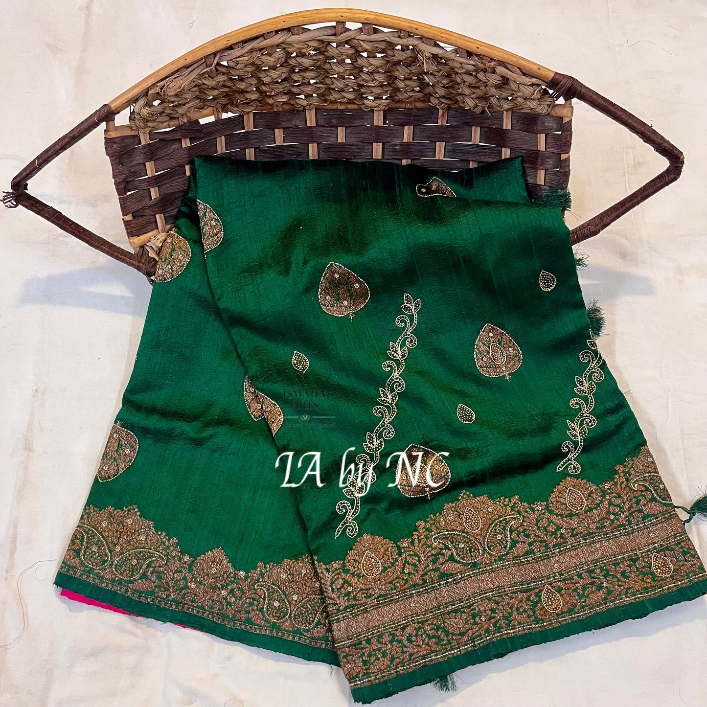 Sacramento Banarasi Pure Khaddi Tussar Georgette Handwork Saree