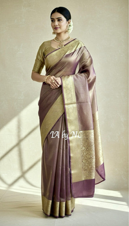 Byzantine Banarasi Pure Tissue Silk Saree