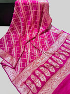 Rani Banarasi Pure Chiffon Georgette Saree
