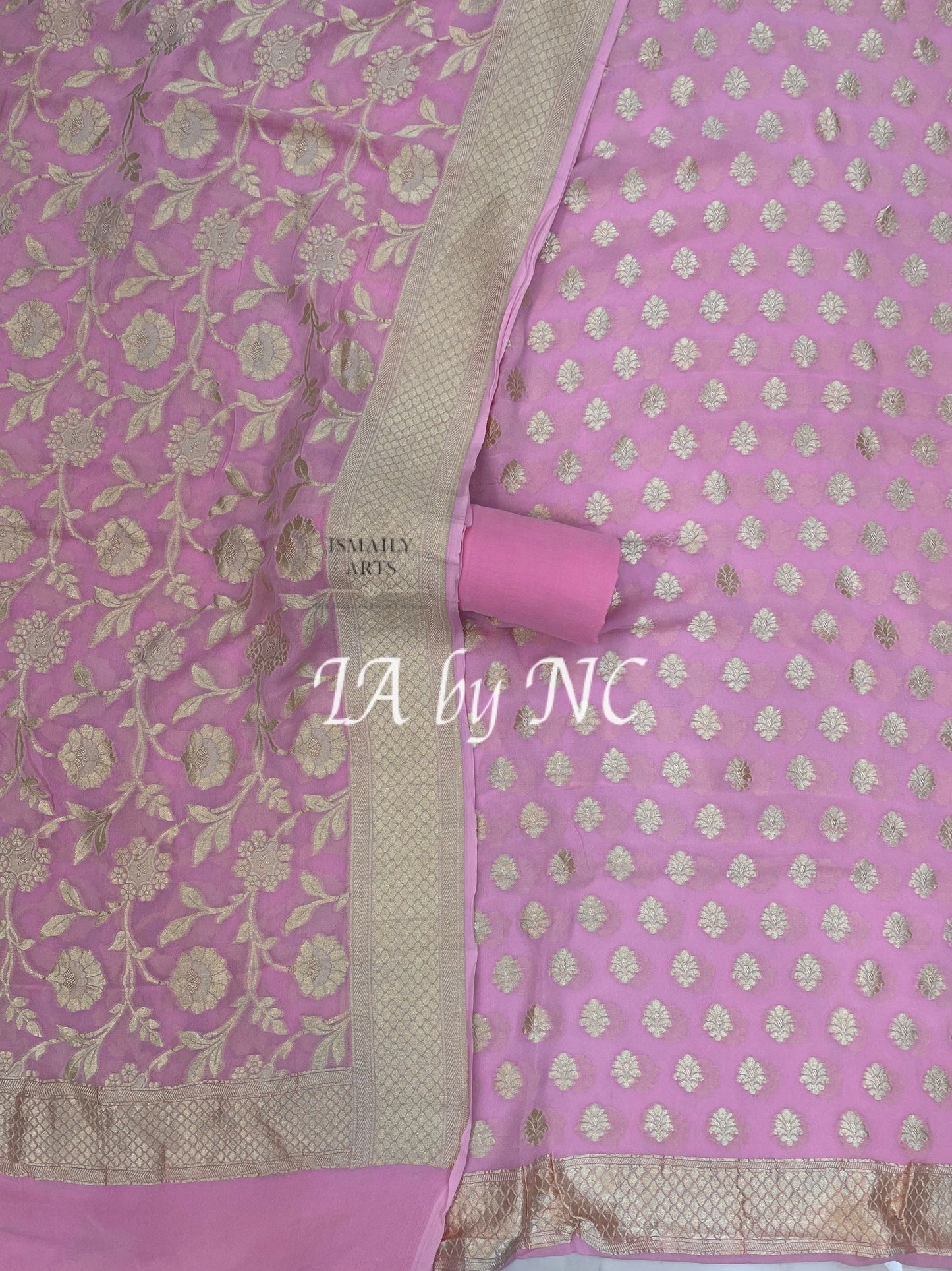 Taffy Banarasi Pure Khaddi Georgette Suit Dupatta