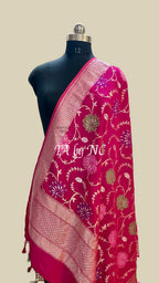 Ruby Banarasi Pure Munga Silk Dupatta