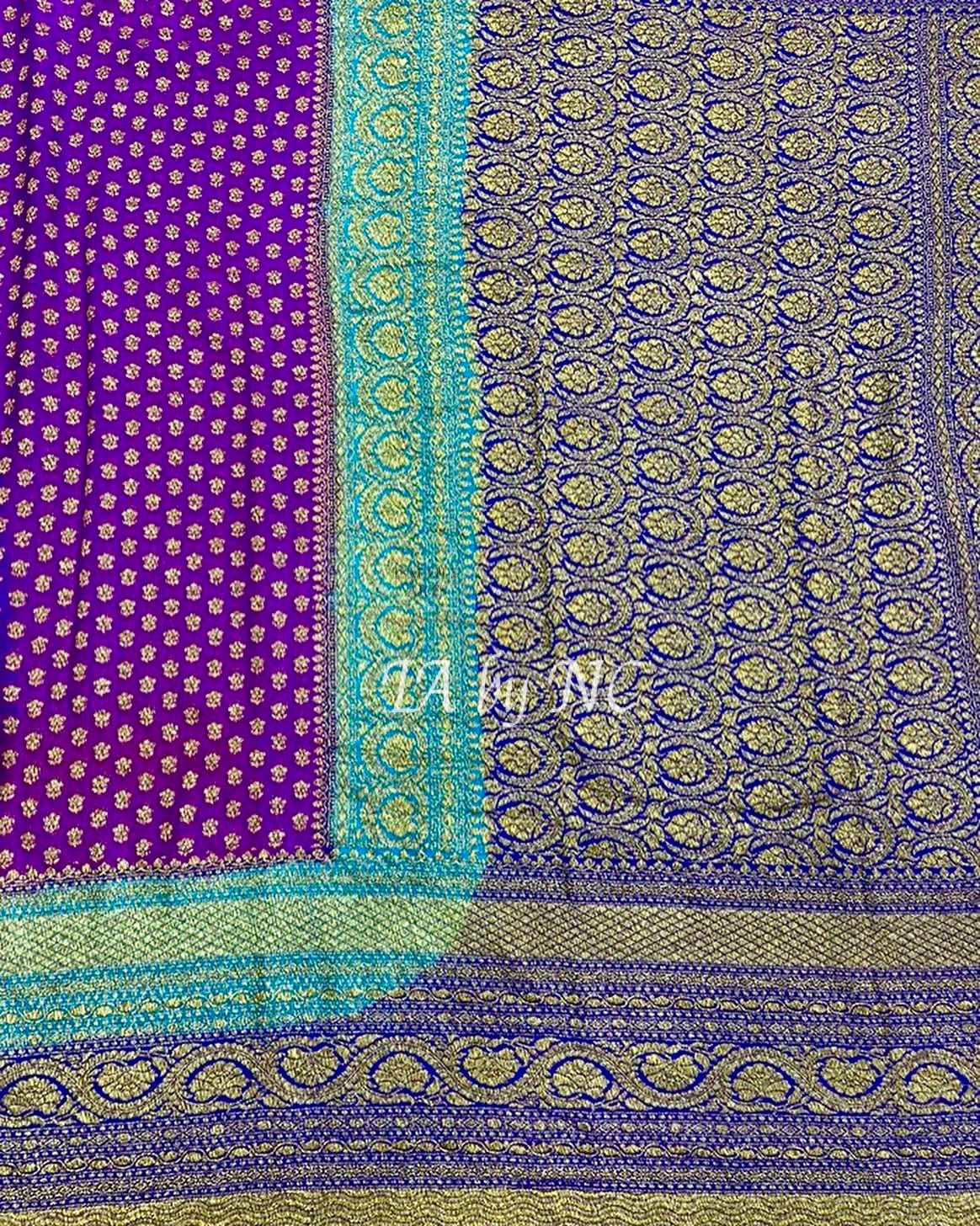 Lollipop Banarasi Pure Khaddi Georgette Saree