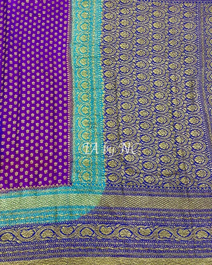 Lollipop Banarasi Pure Khaddi Georgette Saree