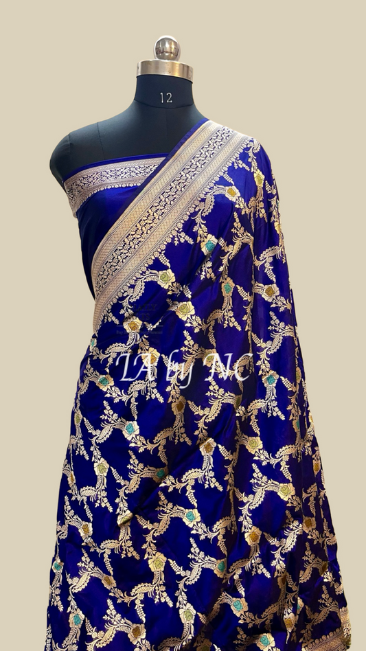 Royal Banarasi Pure Katan Silk Meenakari Pattu Saree