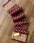 Barn Banarasi Pure Khaddi Georgette Saree