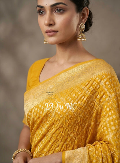 Tuscany Banarasi Pure Khaddi Georgette Saree