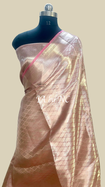 Baby Banarasi Pure Tissue Silk Brocade Saree