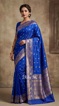 Royal Banarasi Pure Khaddi Tussar Kadwa Saree