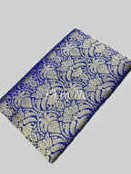 Navy Banarasi Pure Katan Silk Brocade Pattu Saree