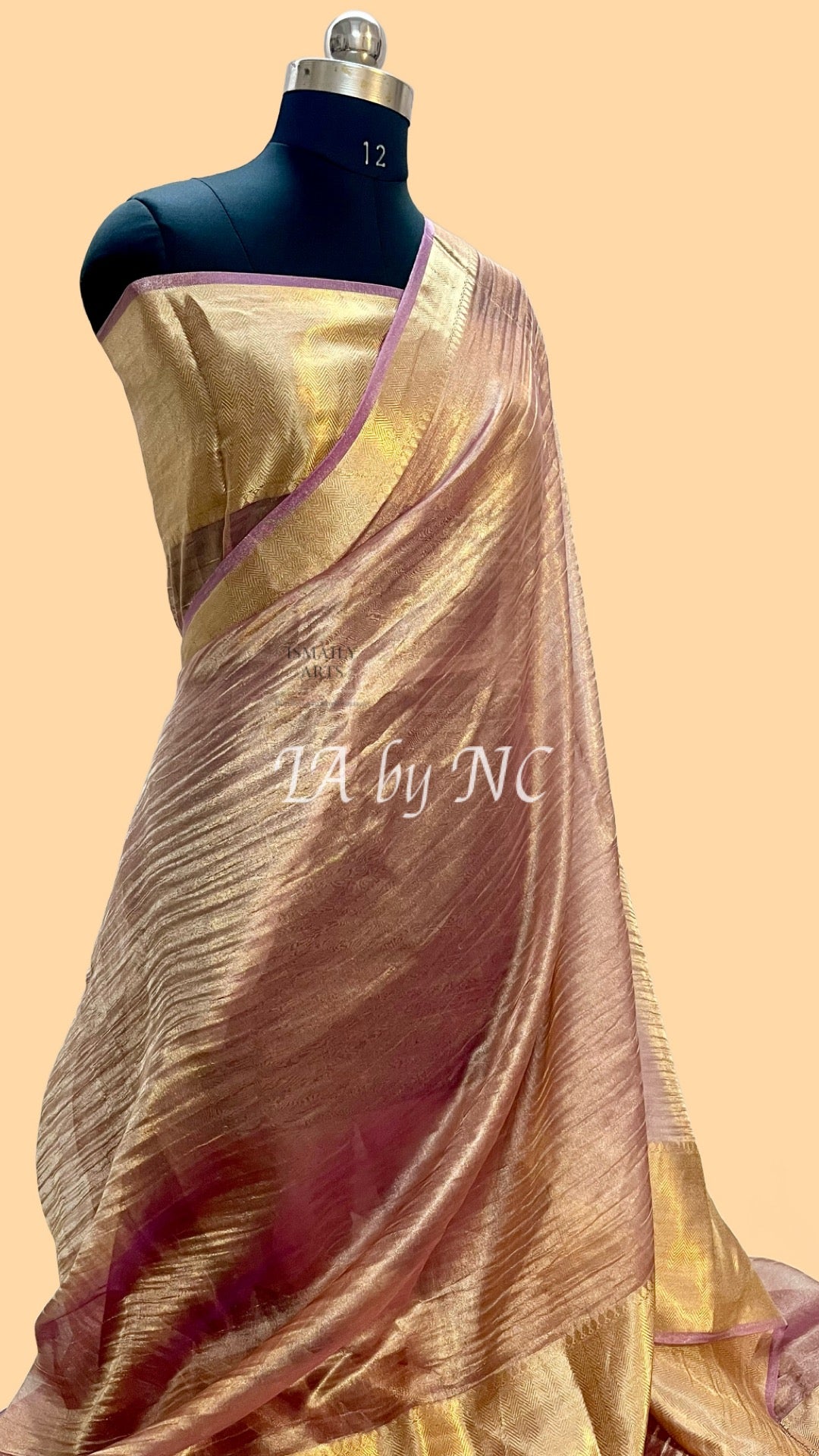 Grape Banarasi Pure Tissue Silk Saree