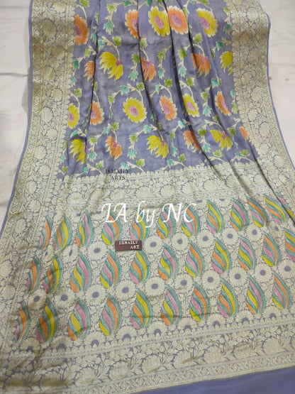 Banarasi Pure Chiffon Georgette Saree