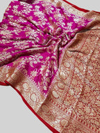 Rani Banarasi Pure Chiffon Georgette Saree
