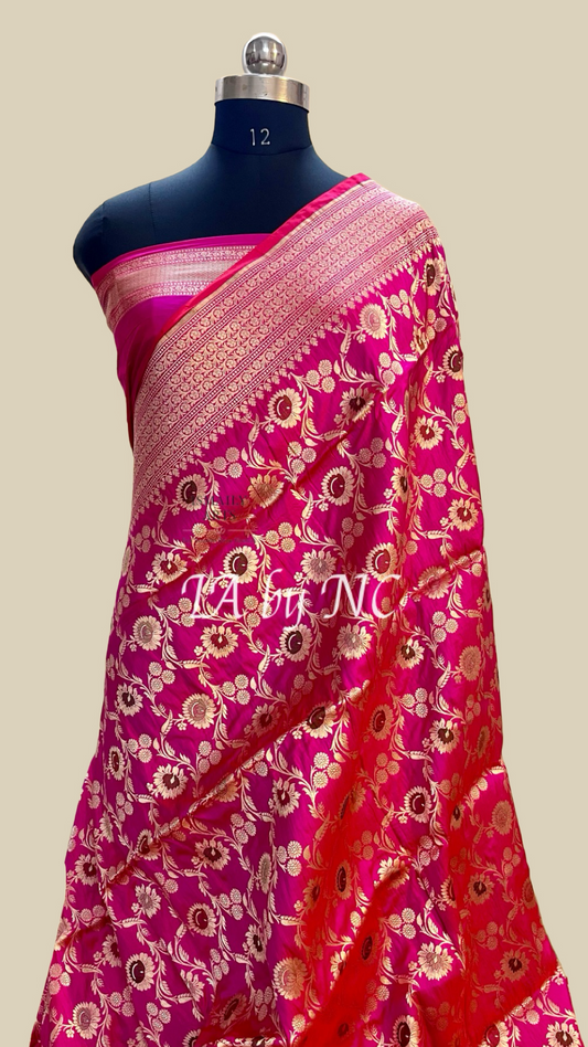 Hot Banarasi Pure Katan Silk Meenakari Pattu Saree