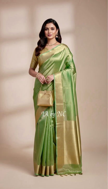 Kelly Banarasi Pure Tissue Silk Saree