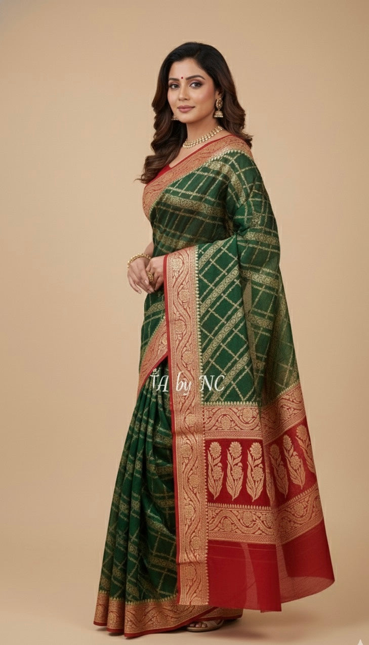 Sacramento Banarasi Pure Chiffon Georgette Saree
