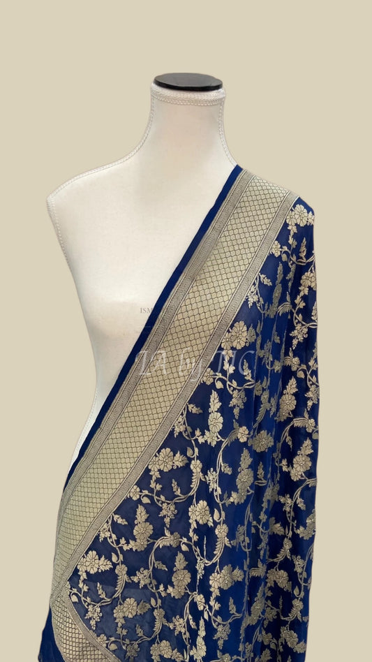 Space Banarasi Pure Khaddi Georgette Dupatta