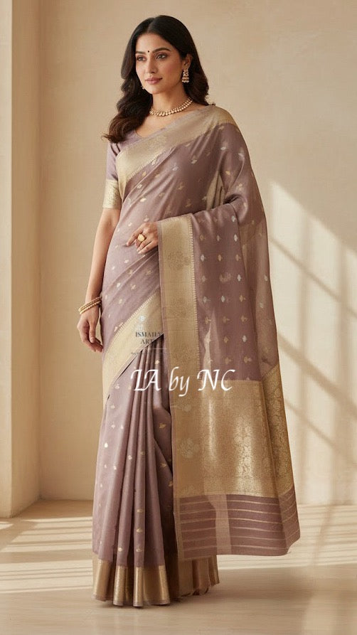 Bole Banarasi Pure Kora Silk Kadwa Saree