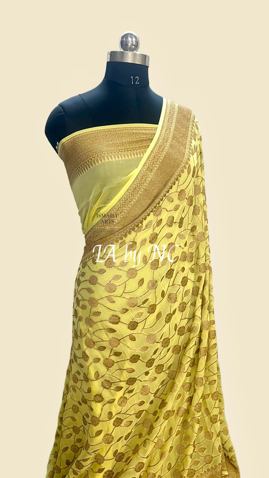 Laguna Banarasi Pure Khaddi Georgette Saree