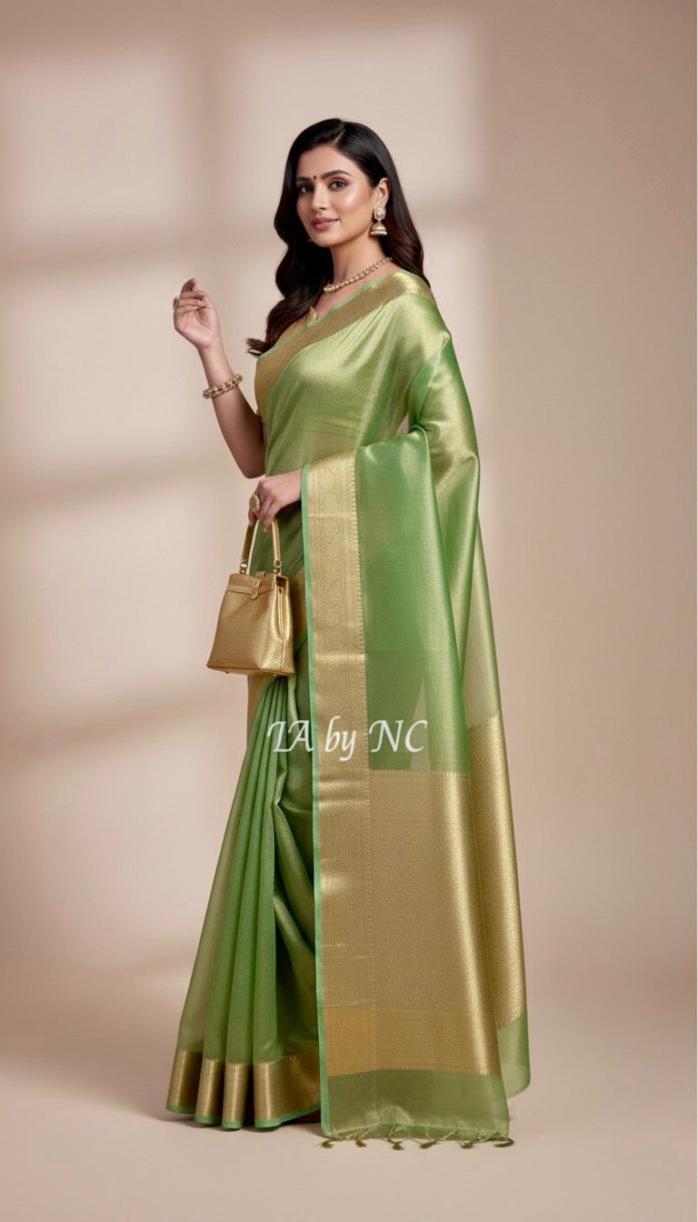 Kelly Banarasi Pure Tissue Silk Saree