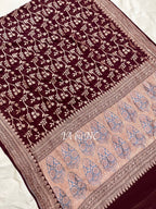 Hickory Banarasi Pure Khaddi Georgette Saree