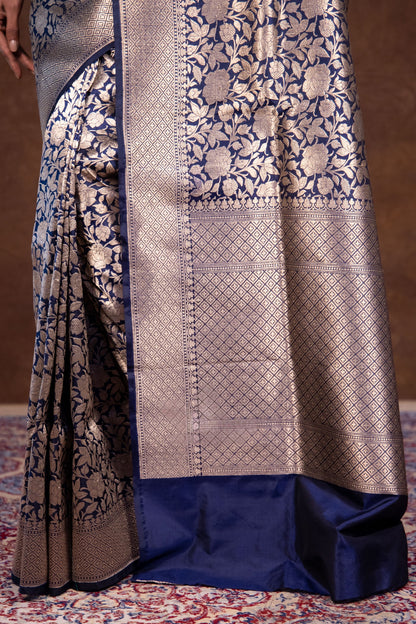 Space Banarasi Pure Katan Silk Brocade Saree