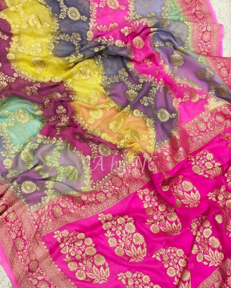 Banarasi Pure Khaddi Georgette Saree