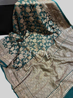 Sacramento Banarasi Pure Khaddi Georgette Saree