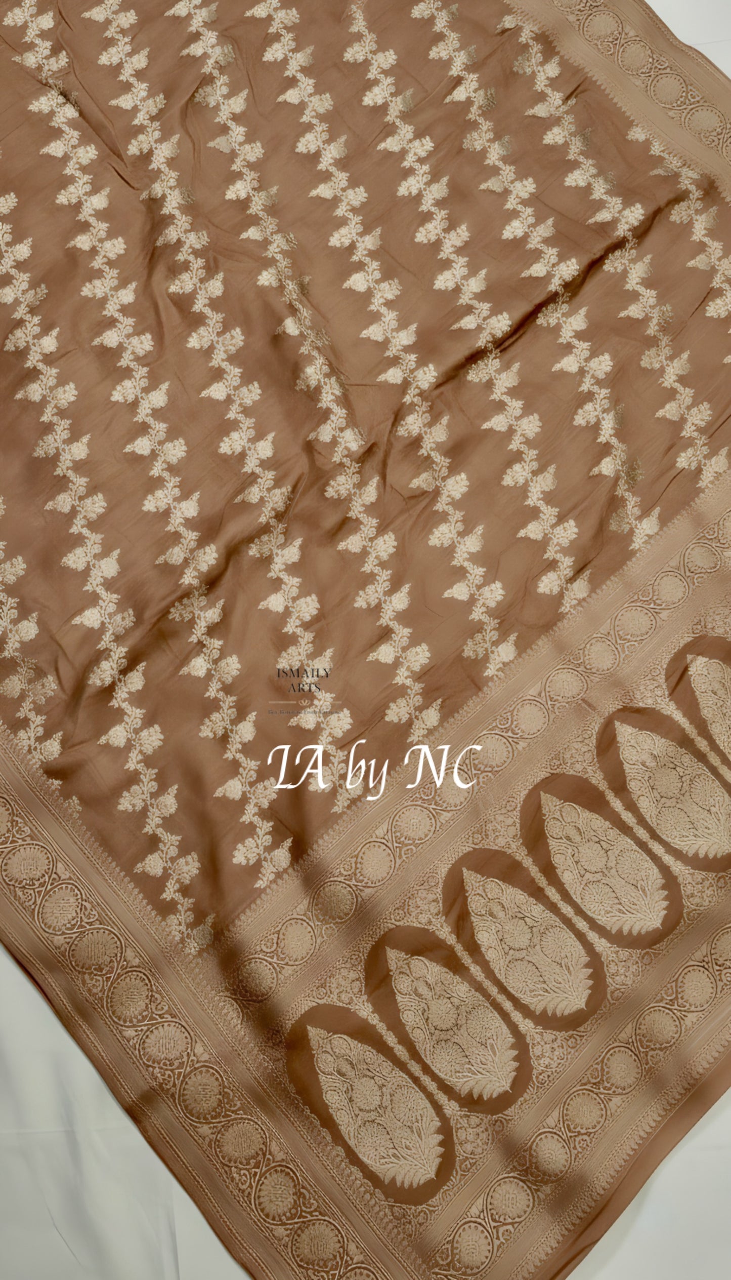 Tortilla Banarasi Mashru Katan Silk Saree