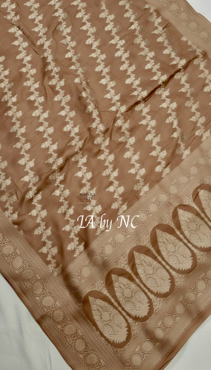 Tortilla Banarasi Mashru Katan Silk Saree