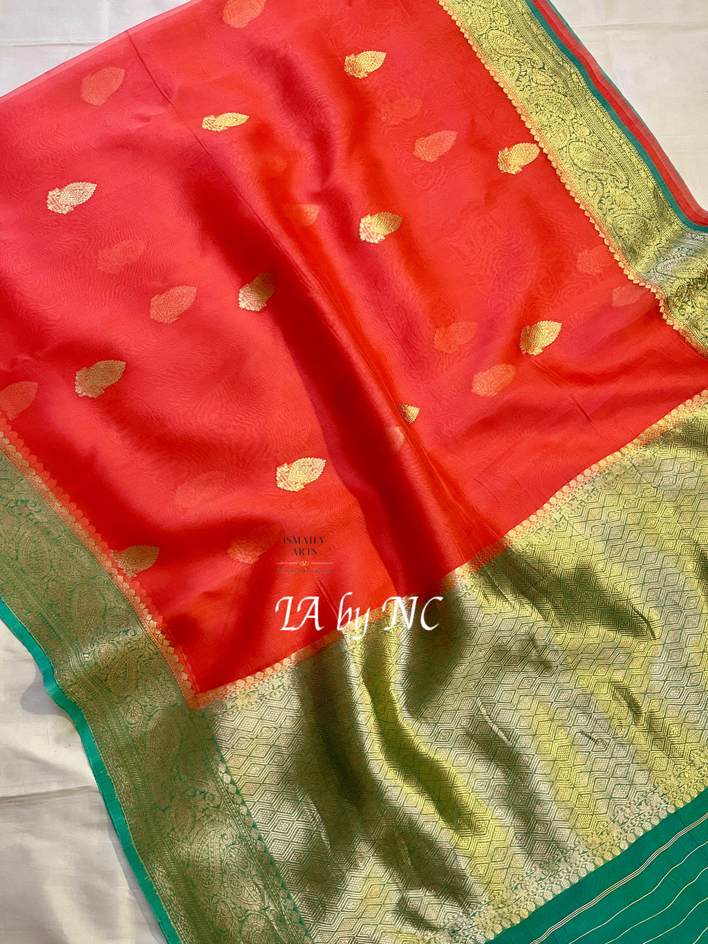 Imperial Banarasi Pure Kora Silk Kadwa Saree
