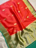 Imperial Banarasi Pure Kora Silk Kadwa Saree