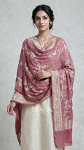 Mulberry Banarasi Pure Khaddi Georgette Dupatta