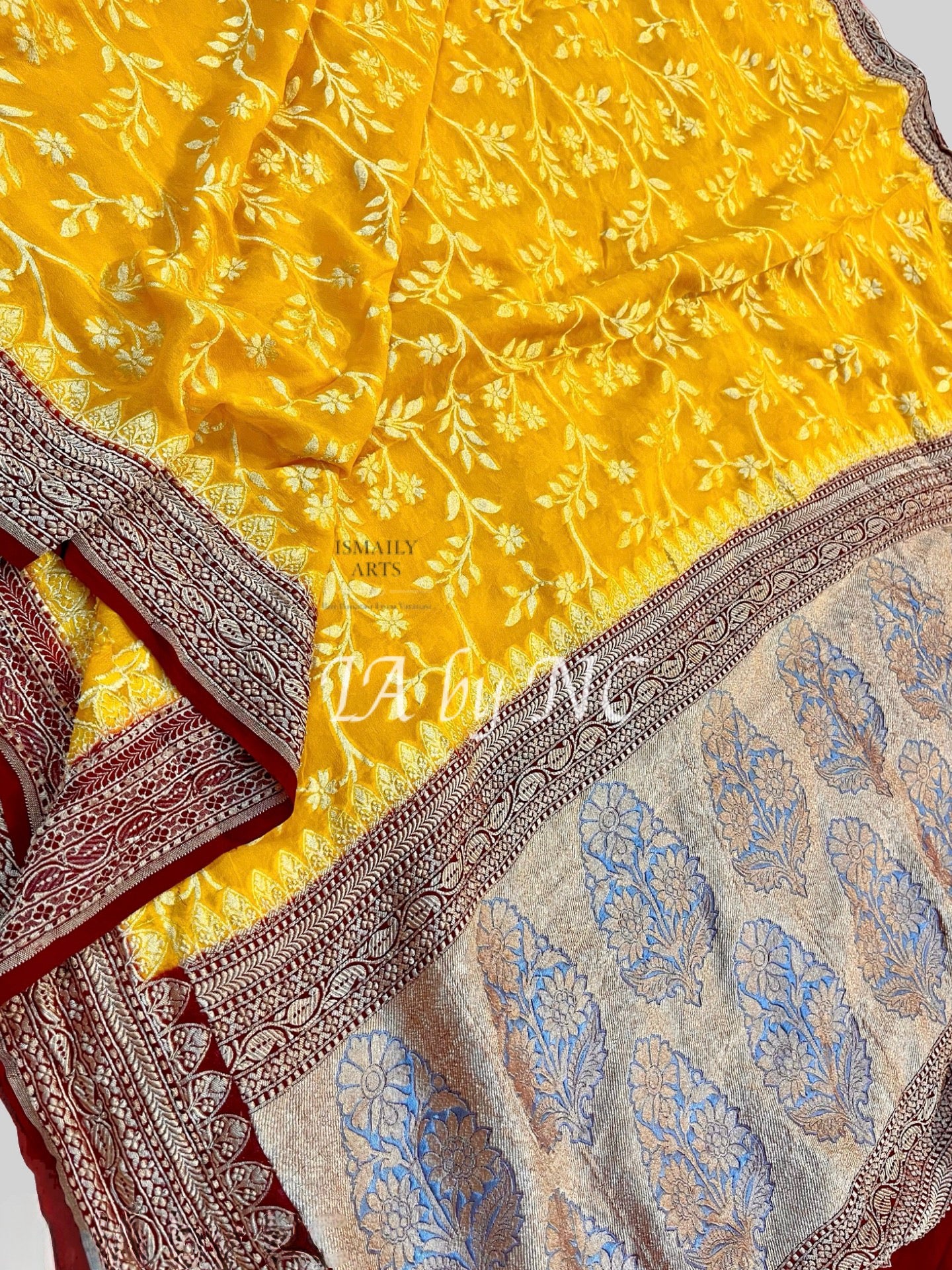 Amber Banarasi Pure Khaddi Georgette Saree