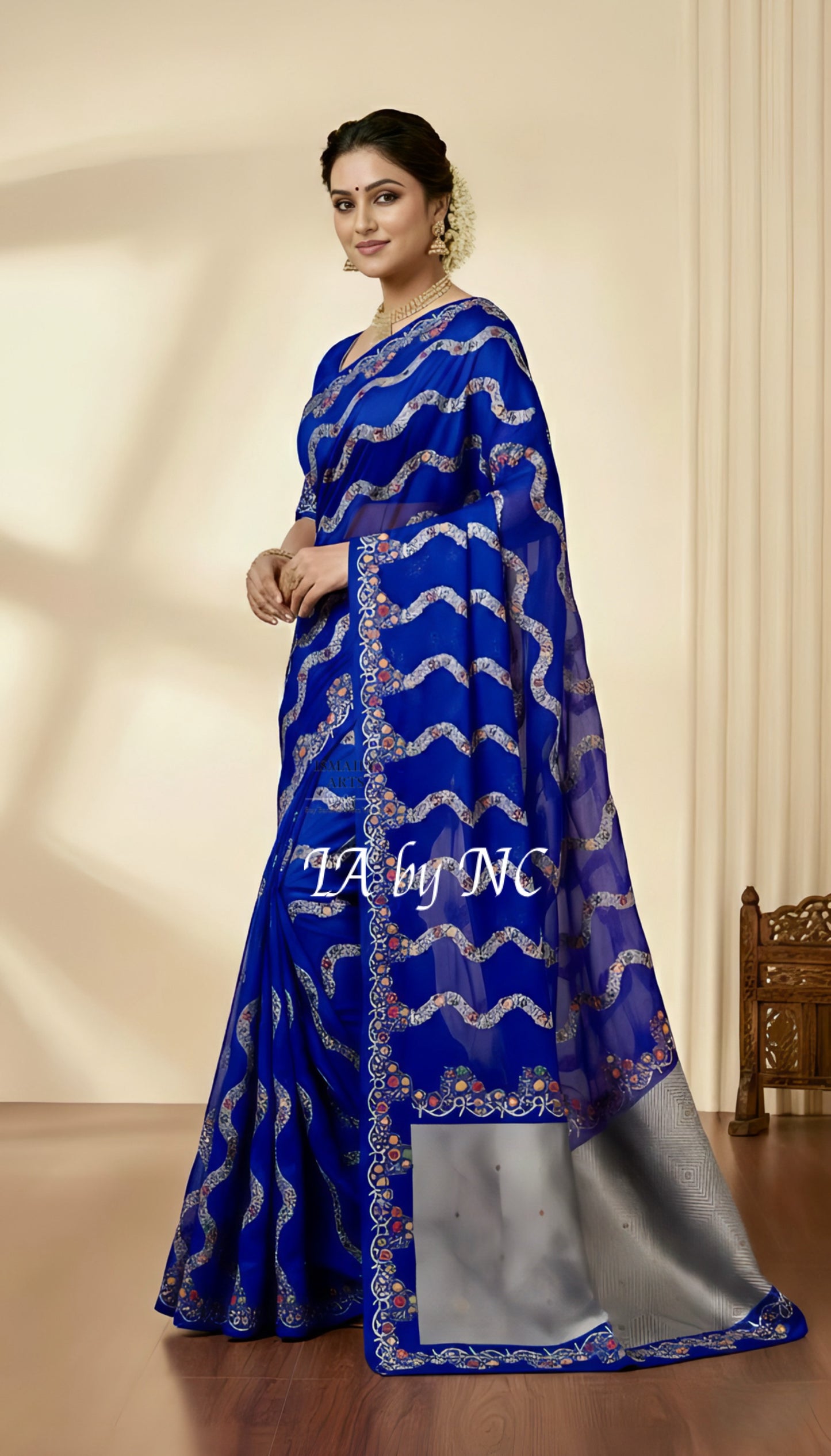 Royal Banarasi Mashru Katan Silk Meenakari Saree