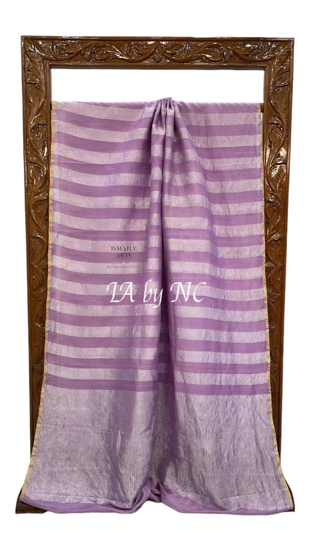 Plum Banarasi Pure Munga Silk Saree