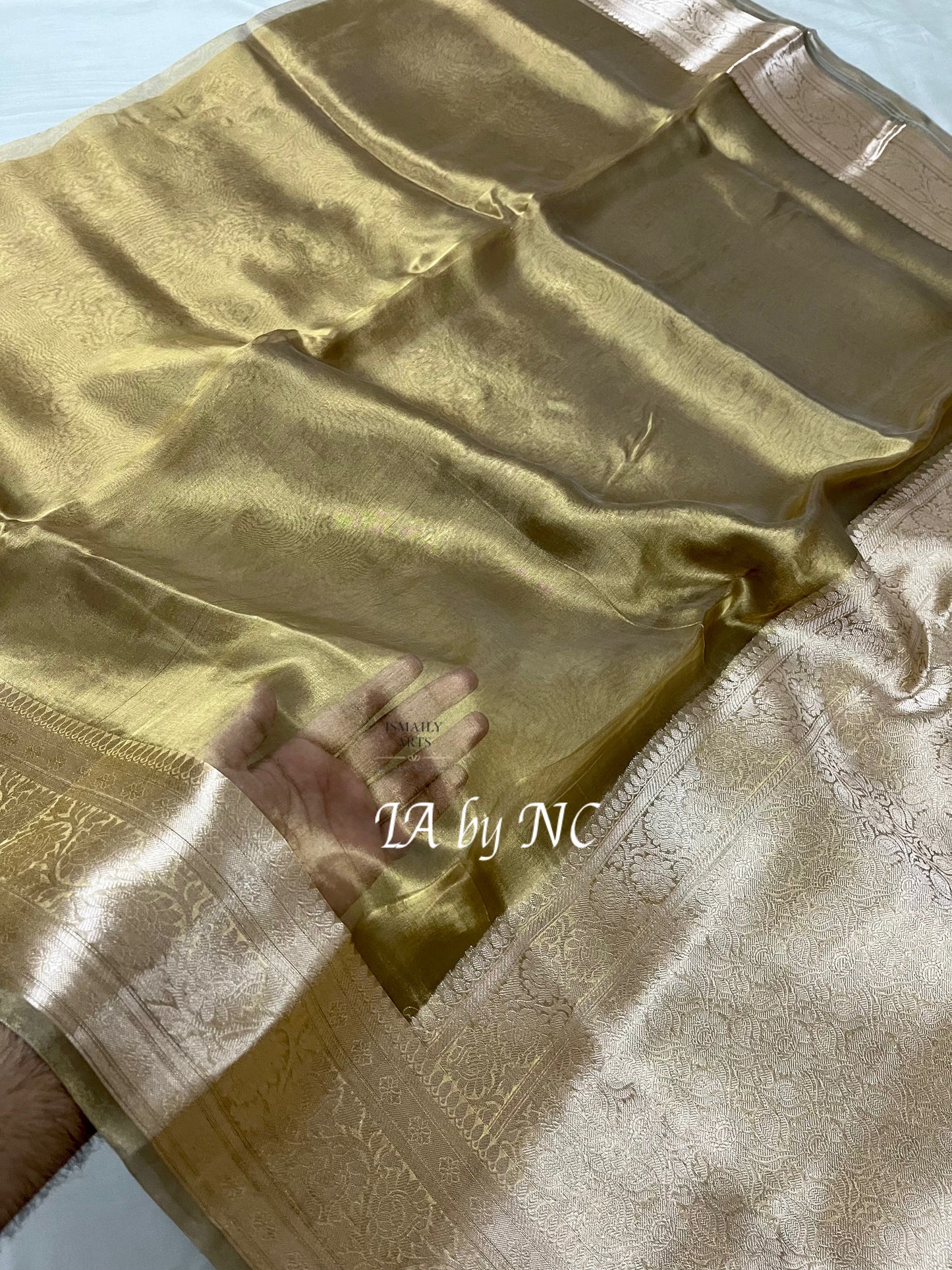 Moss Banarasi Pure Tissue Silk Saree