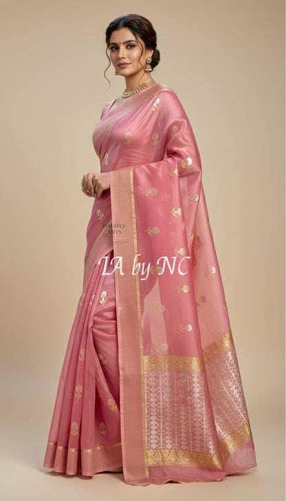 Thulian Banarasi Pure Kora Silk Saree