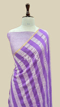 Amethyst Banarasi Pure Munga Silk Saree