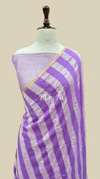 Amethyst Banarasi Pure Munga Silk Saree