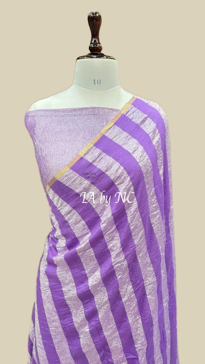 Amethyst Banarasi Pure Munga Silk Saree