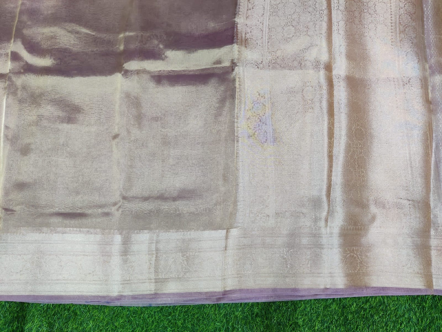 Plum Banarasi Pure Tissue Silk Saree