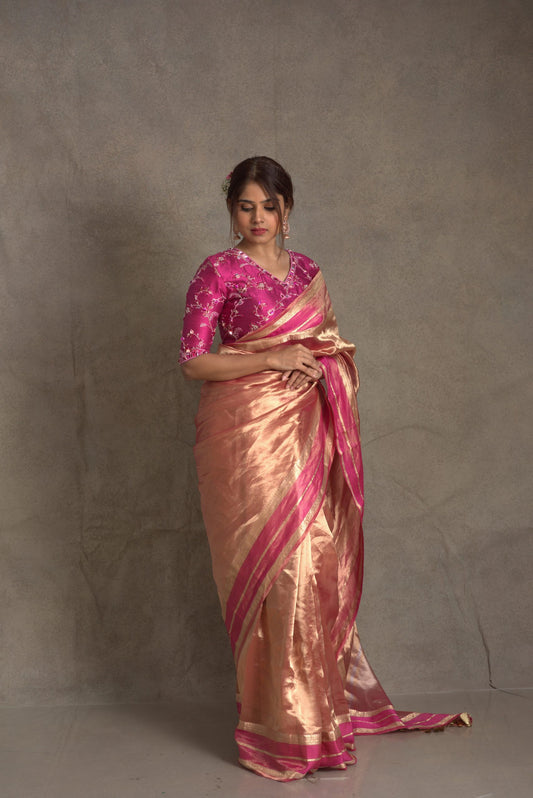 Rani Banarasi Pure Tissue Silk Saree