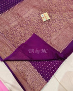 Byzantine Banarasi Pure Khaddi Georgette Saree