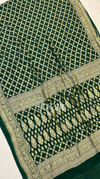 Sacramento Banarasi Pure Khaddi Georgette Saree