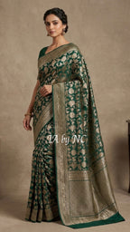 Sacramento Banarasi Pure Khaddi Georgette Saree