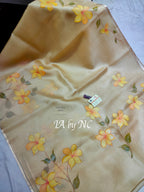 Beige Banarasi Pure Kora Organza Saree