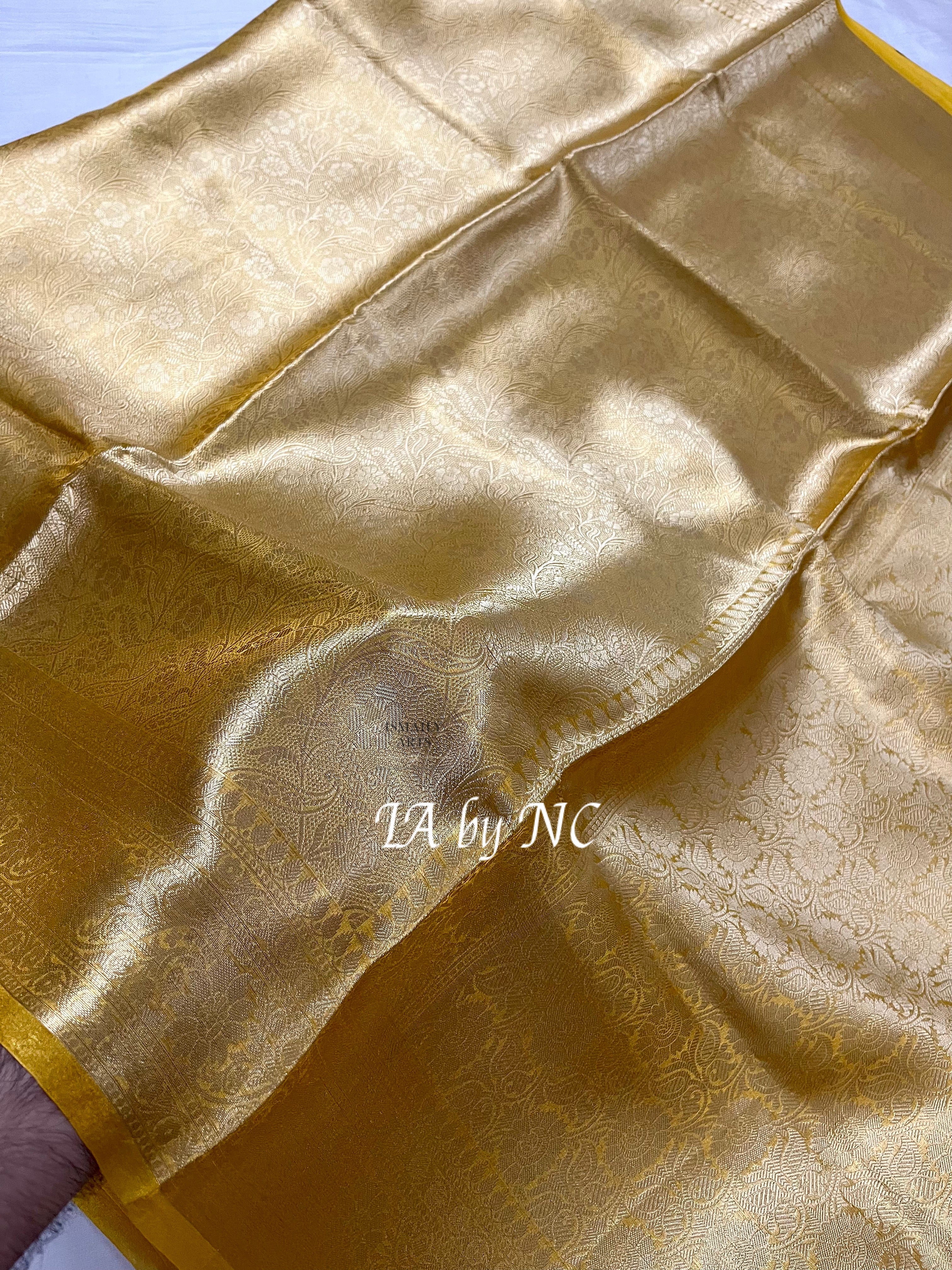 Tuscany Banarasi Pure Tissue Silk Brocade Saree