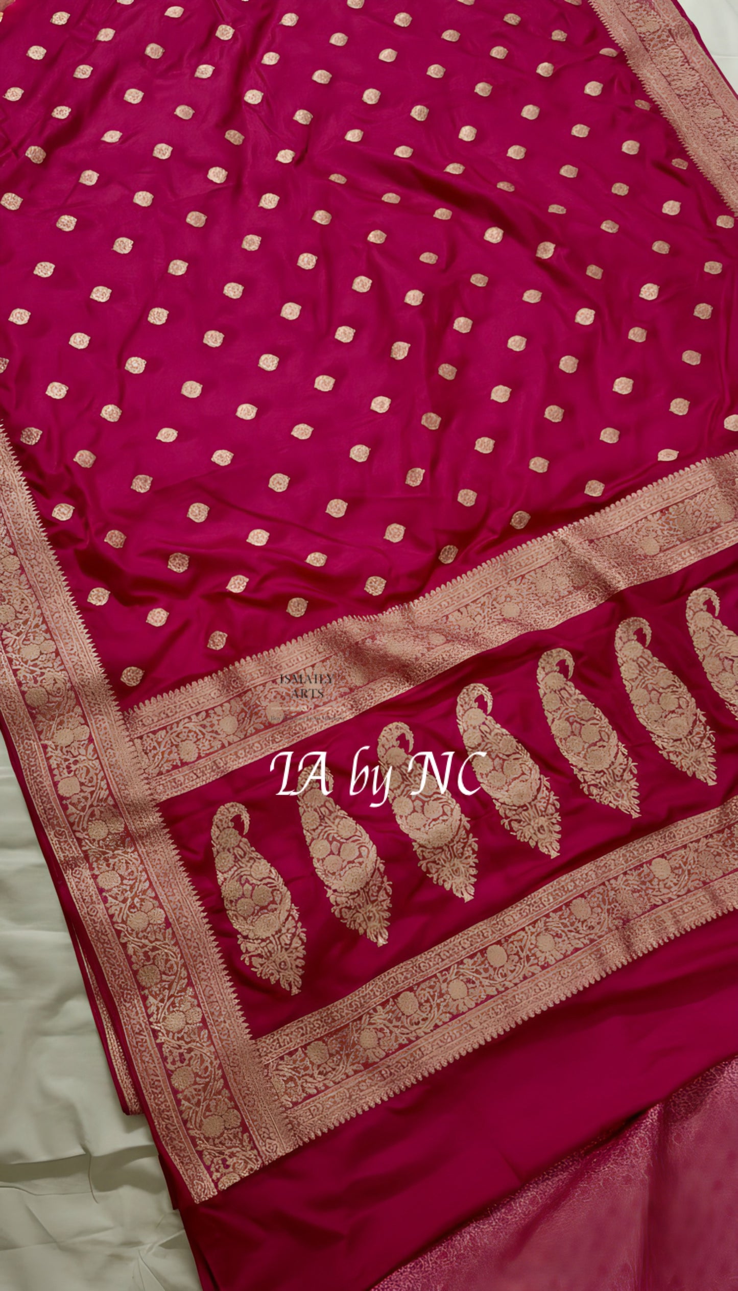 Mulberry Banarasi Mashru Katan Silk Saree