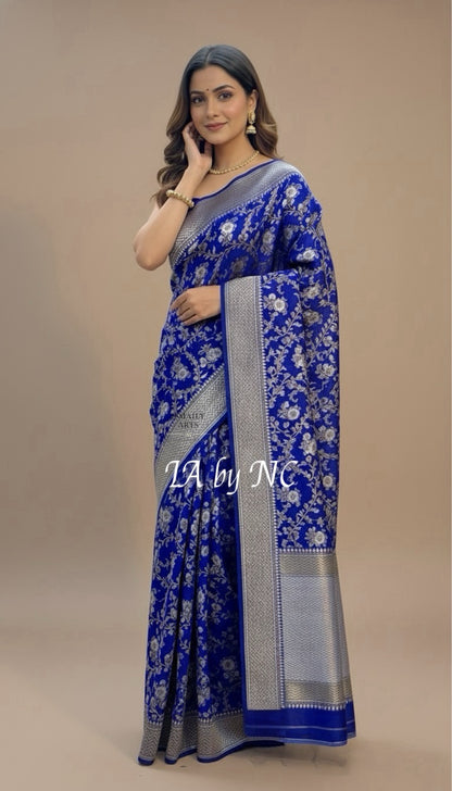 Royal Banarasi Pure Khaddi Georgette Sona Rupa Saree