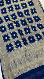 German Banarasi Pure Khaddi Georgette Saree